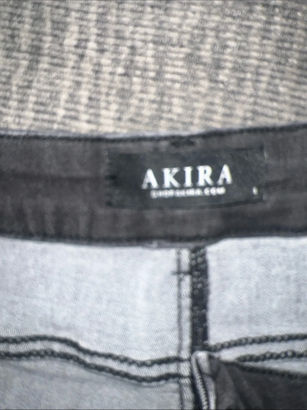 AKIRA Black Distressed Denim Cutoff Shorts